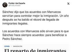 La inmigración se descontrola con Pedro Sánchez
