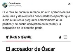 El acosador de Óscar Puente sigue haciendo de las suyas