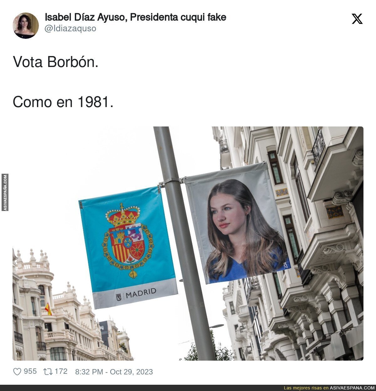 La propaganda pro Leonor en todo Madrid