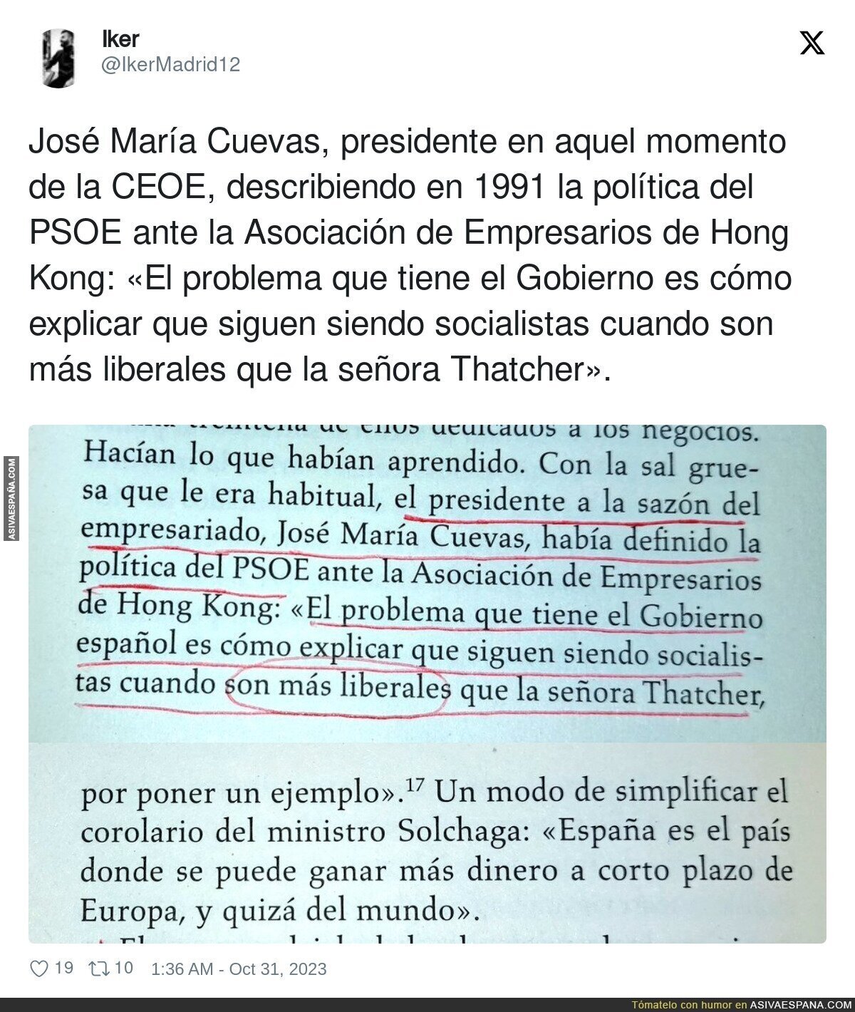 José María Cuevas describió bien al PSOE