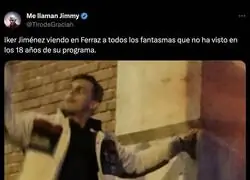 La excusa de Iker Jiménez cuando le han pillado cubriendo la manifestación contra la amnistía de Pedro Sánchez