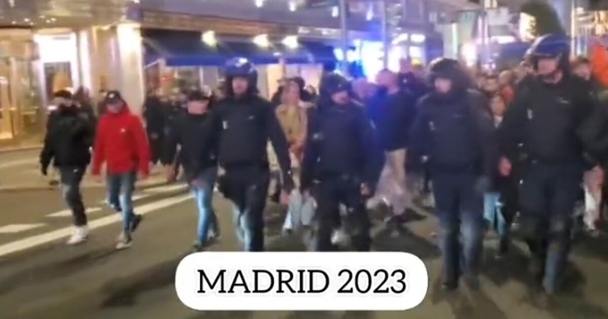 La tremenda diferencia de la actuación policial en Barcelona y Madrid