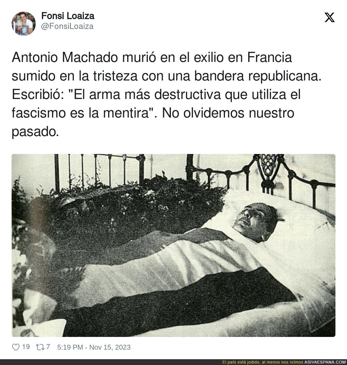 El triste final de Antonio Machado