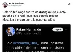 Rafa Hernando va mal en lo de contrastar