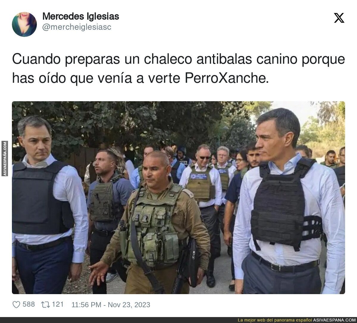 El curioso chaleco antibalas para Pedro Sánchez