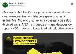 La gente en lista de espera gracias a Juanma Moreno en Andalucía