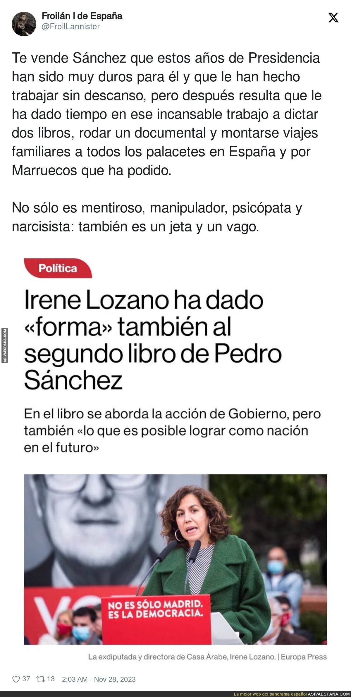 La ocupada vida entorno a Pedro Sánchez