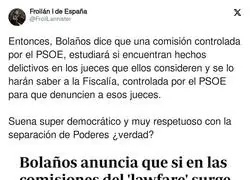 La lógica de Bolaños y el PSOE