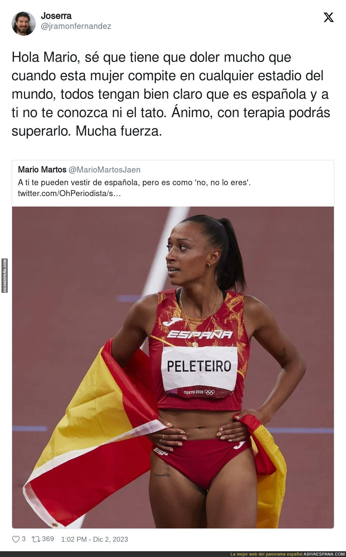 Ana Peleteiro hace llorar mucho a los patriotas
