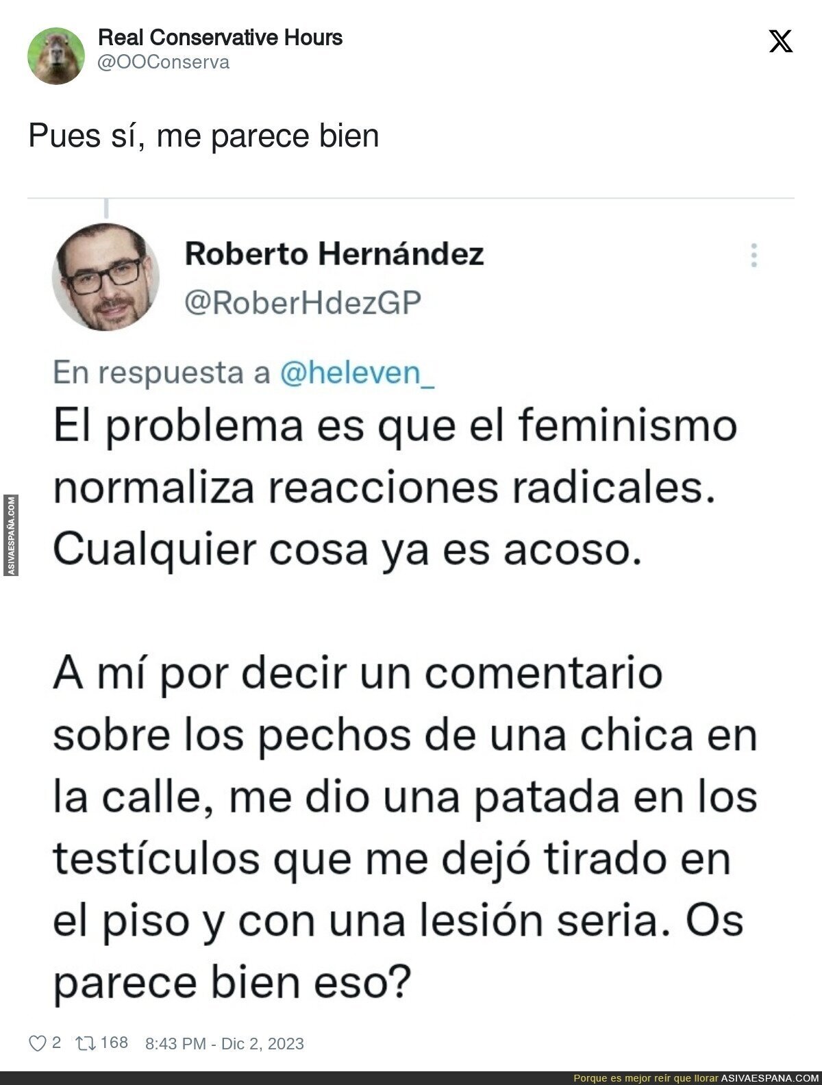 Un acción totalmente correcta