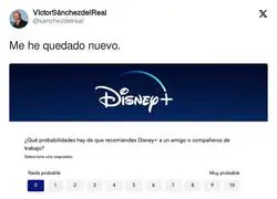 Mensaje de despedida para Disney+