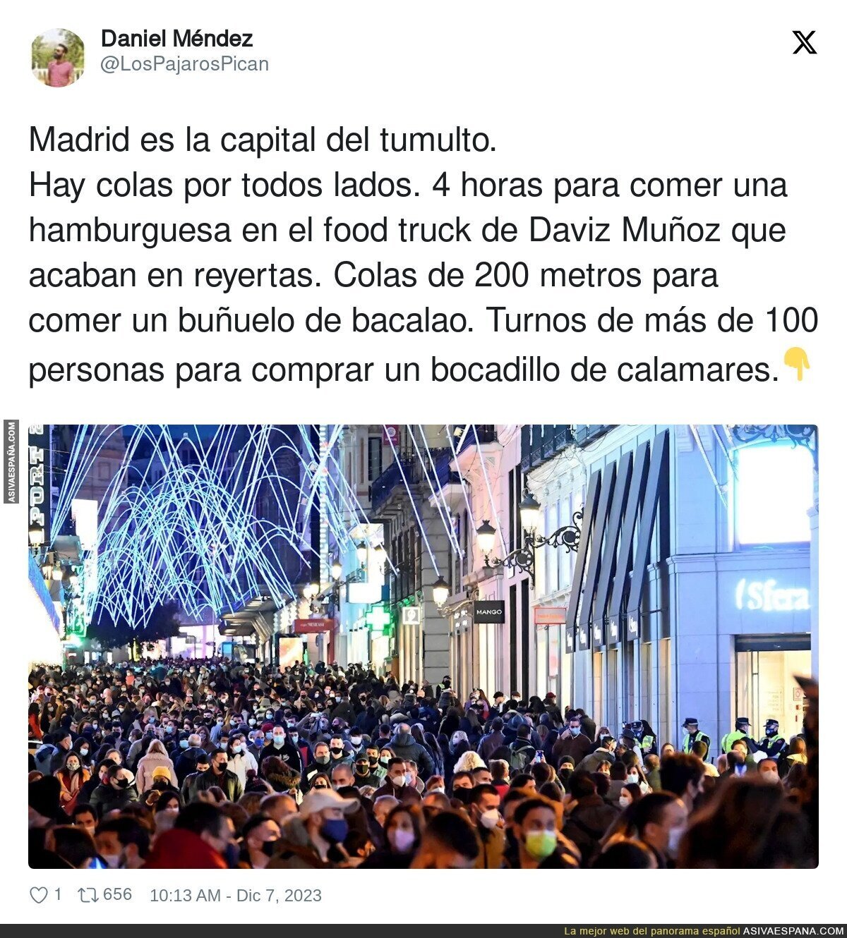 Madrid es la ciudad de las colas