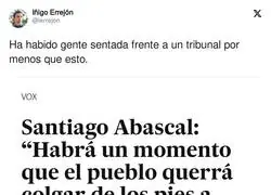 Santiago Abascal debería estar inhabilitado como político