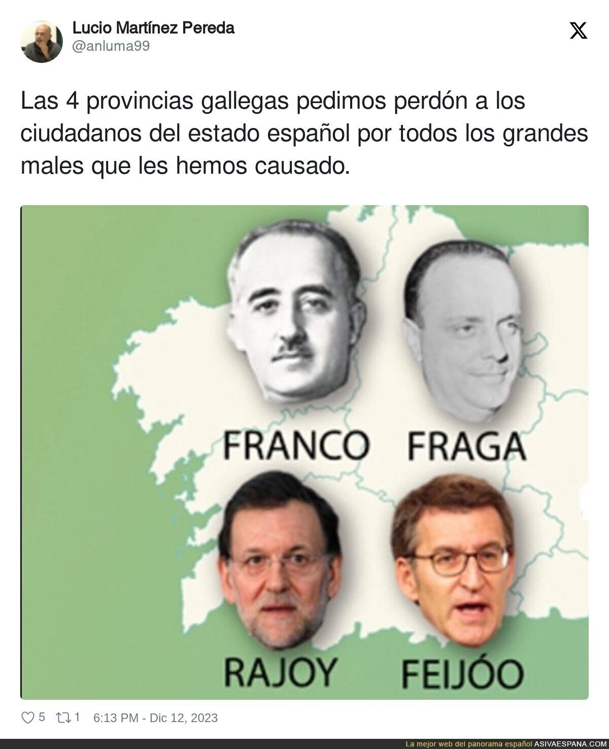 Galicia es el inicio de muchos personajes malvados
