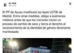 El PP de Ayuso modificará las leyes LGTBI de Madrid