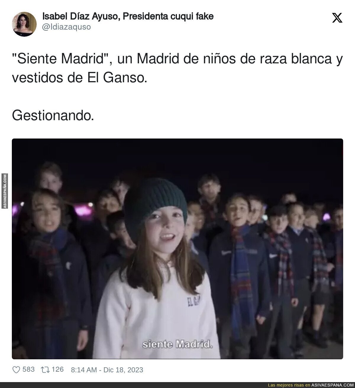 La imagen que quiere dar Madrid
