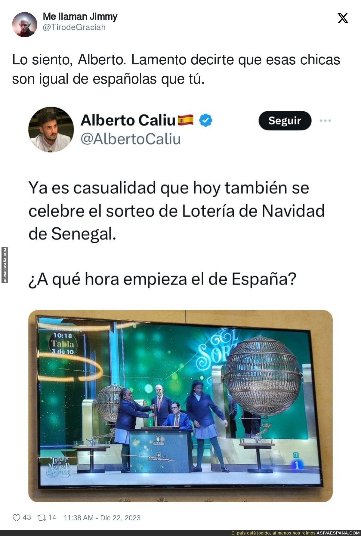 El racismo de la derecha no descansa en Navidad