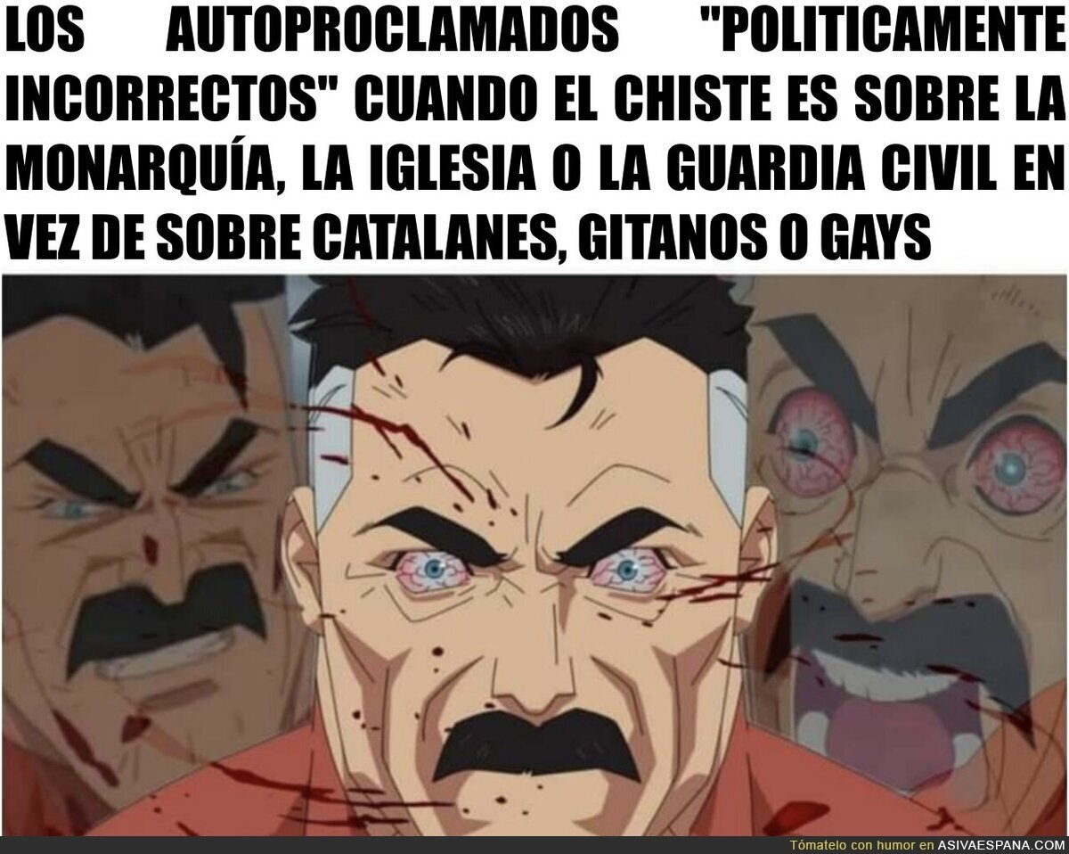 Todos somos la generacion de cristal cuando el chiste es sobre algo que nos toca la fibra