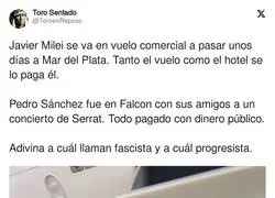 Diferencias entre Milei y Pedro Sánchez