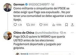 Page ha vuelto loco a la gente del PSOE