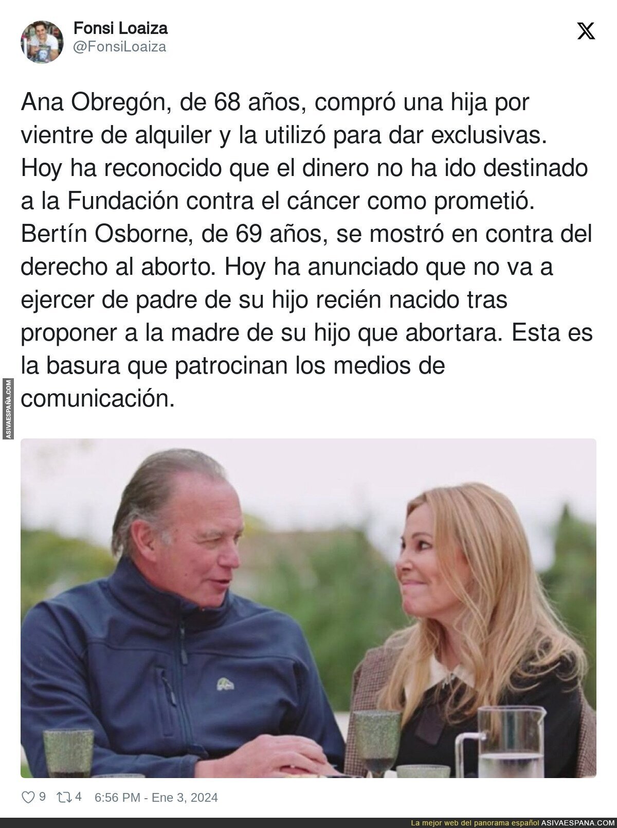 Las dos caras de Ana Obregón