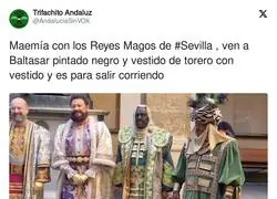 Tremendo lo del Rey Baltasar en Sevilla
