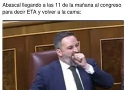 Las pocas ganas de trabajar de Santiago Abascal