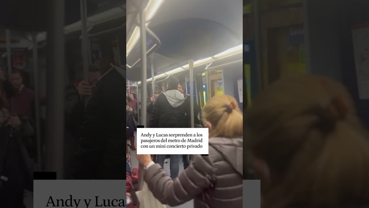 Andy y Lucas tortura a la gente del metro de Madrid con un concierto