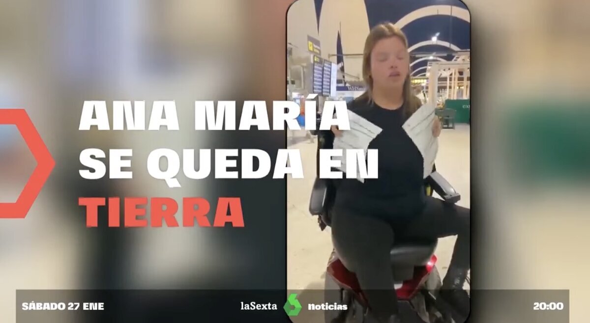 Esta joven con discapacidad desplazada en silla de ruedas denuncia a Ryanair