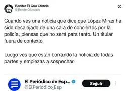 ¿Qué ha pasado con López Miras en un concierto?
