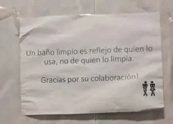 Un buen mensaje en el ba&ntilde;o