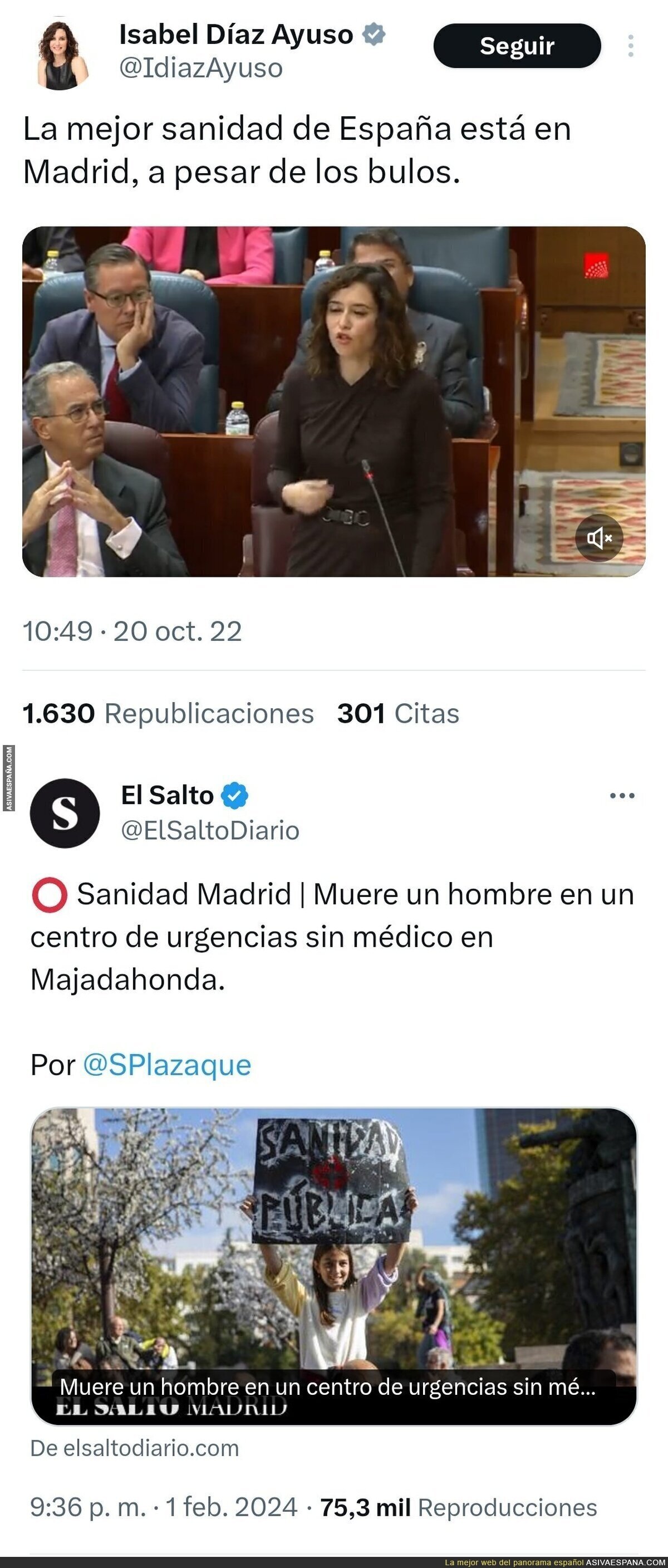 No quiero imaginar como es la peor Sanidad