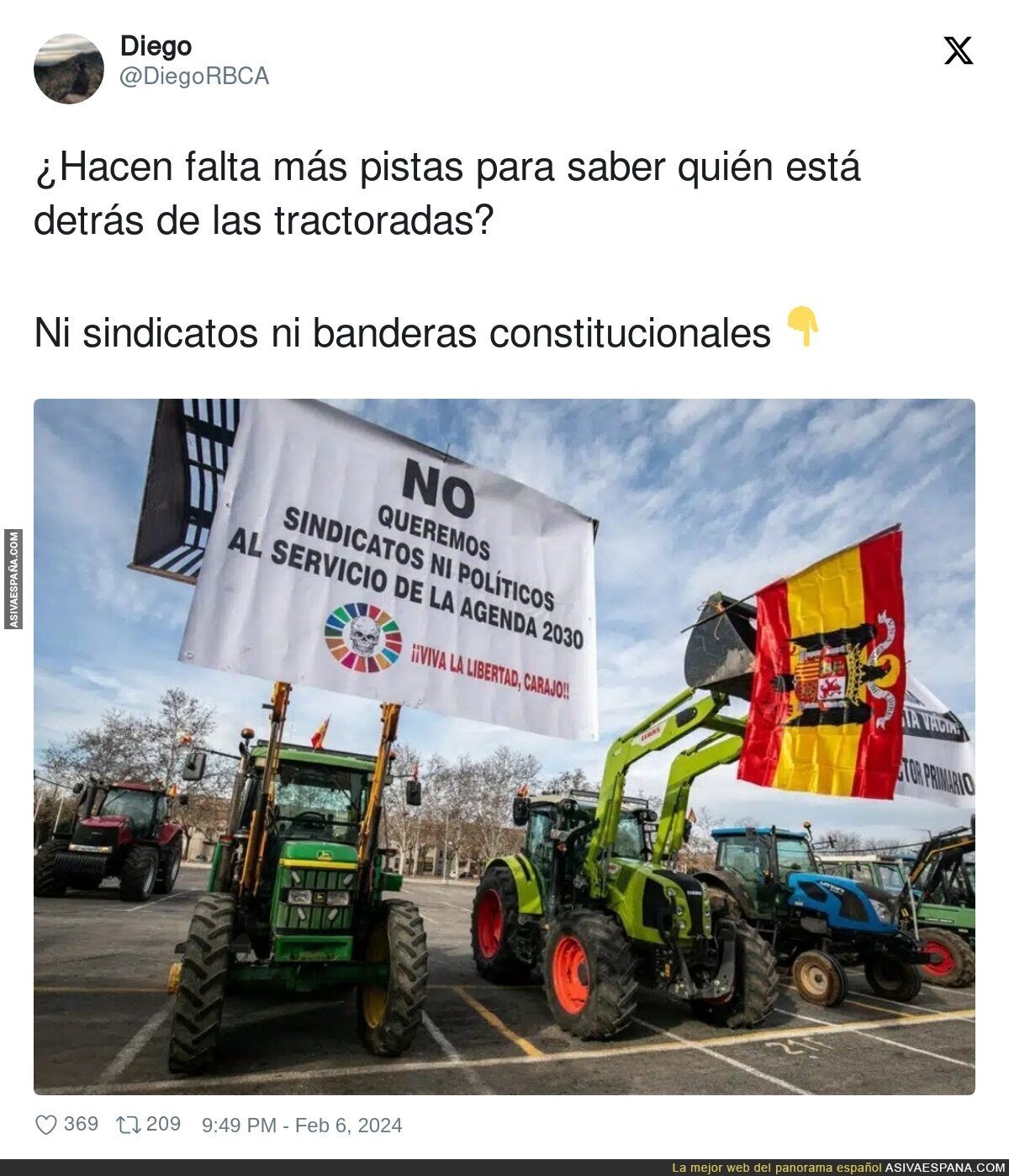 Todo claro con la protesta de los tractores
