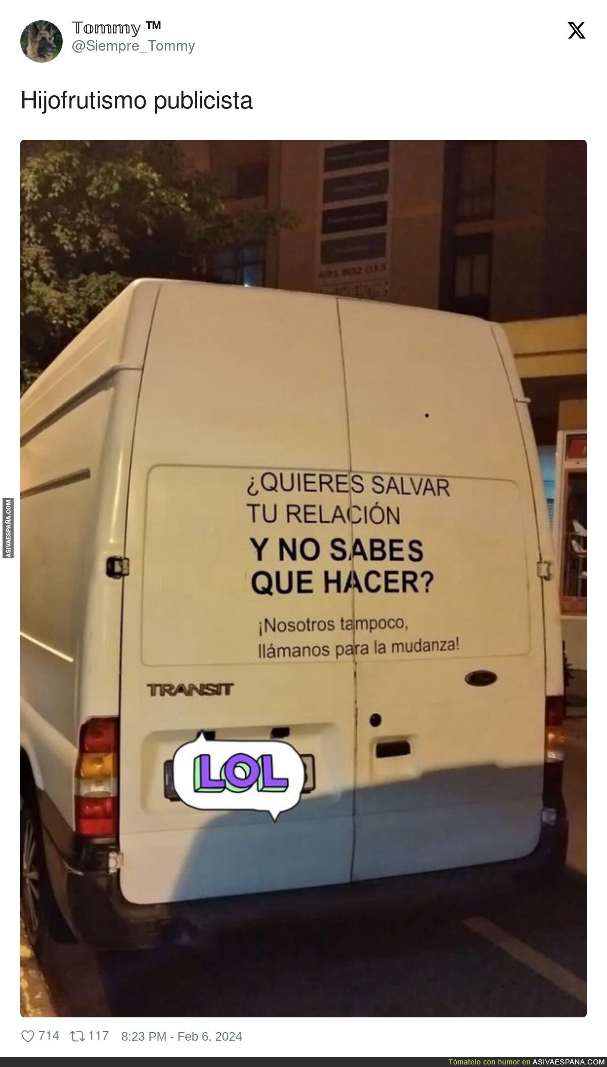 Me estoy riendo con esta publicidad