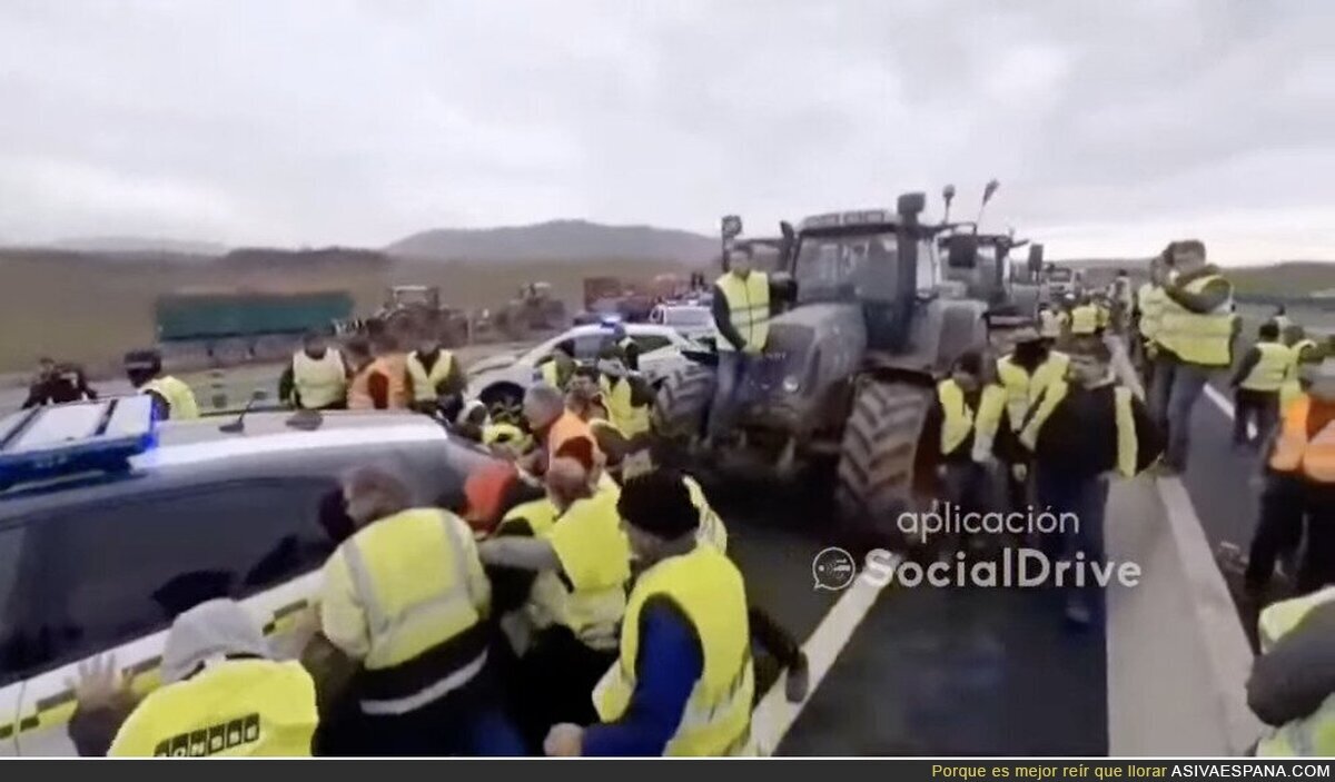¿Esto de los tractoristas no es terrorismo contra la Guardia Civil?