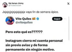 Vito Quiles ha sido expulsado de Instagram