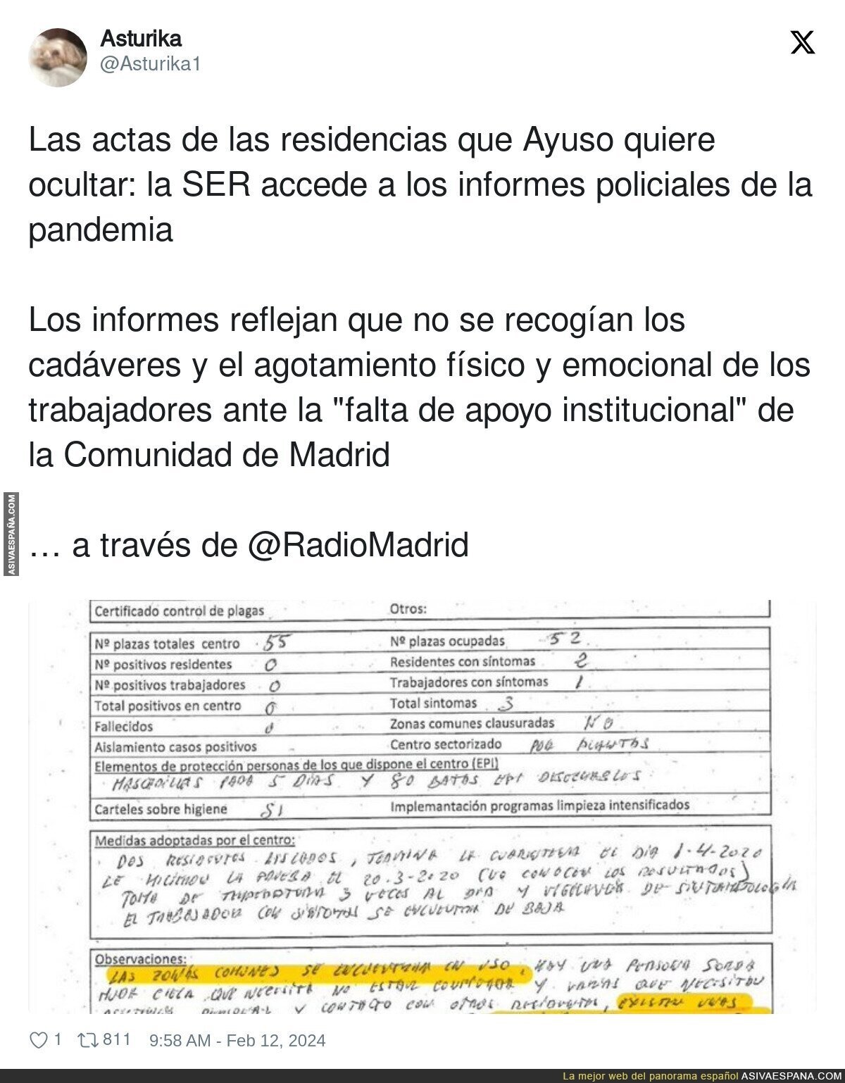El horror que se vivió en las residencias de Madrid