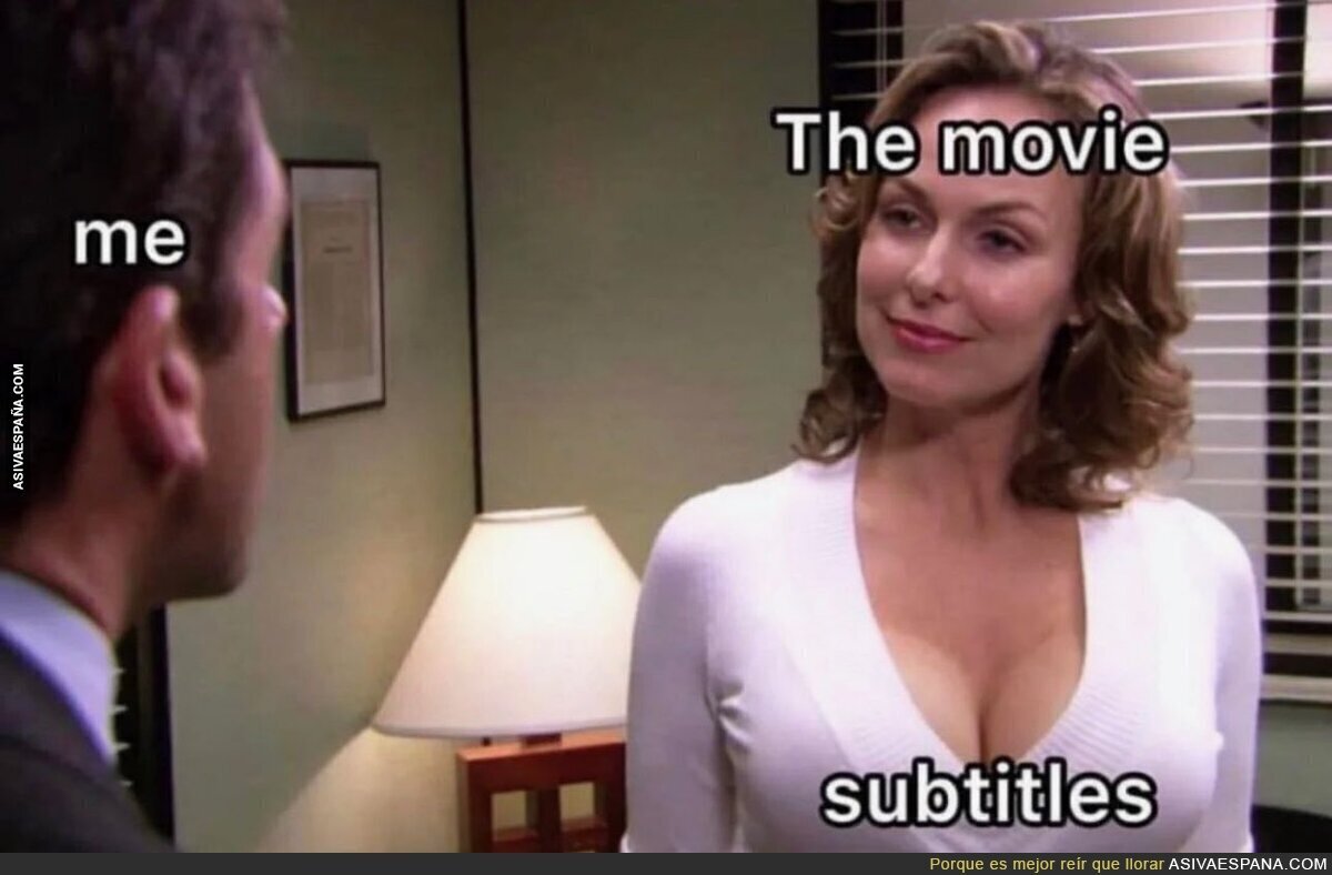 A todos nos ha pasado viendo películas subtituladas