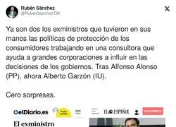 Alberto Garzón cae en las puertas giratorias