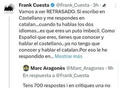 Gran respuesta a Frank Cuesta