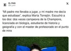 Un ejemplo de persona y deportista