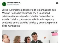 Otros 120 millones del dinero de los andaluces que Moreno Bonilla ha destinado a la sanidad privada