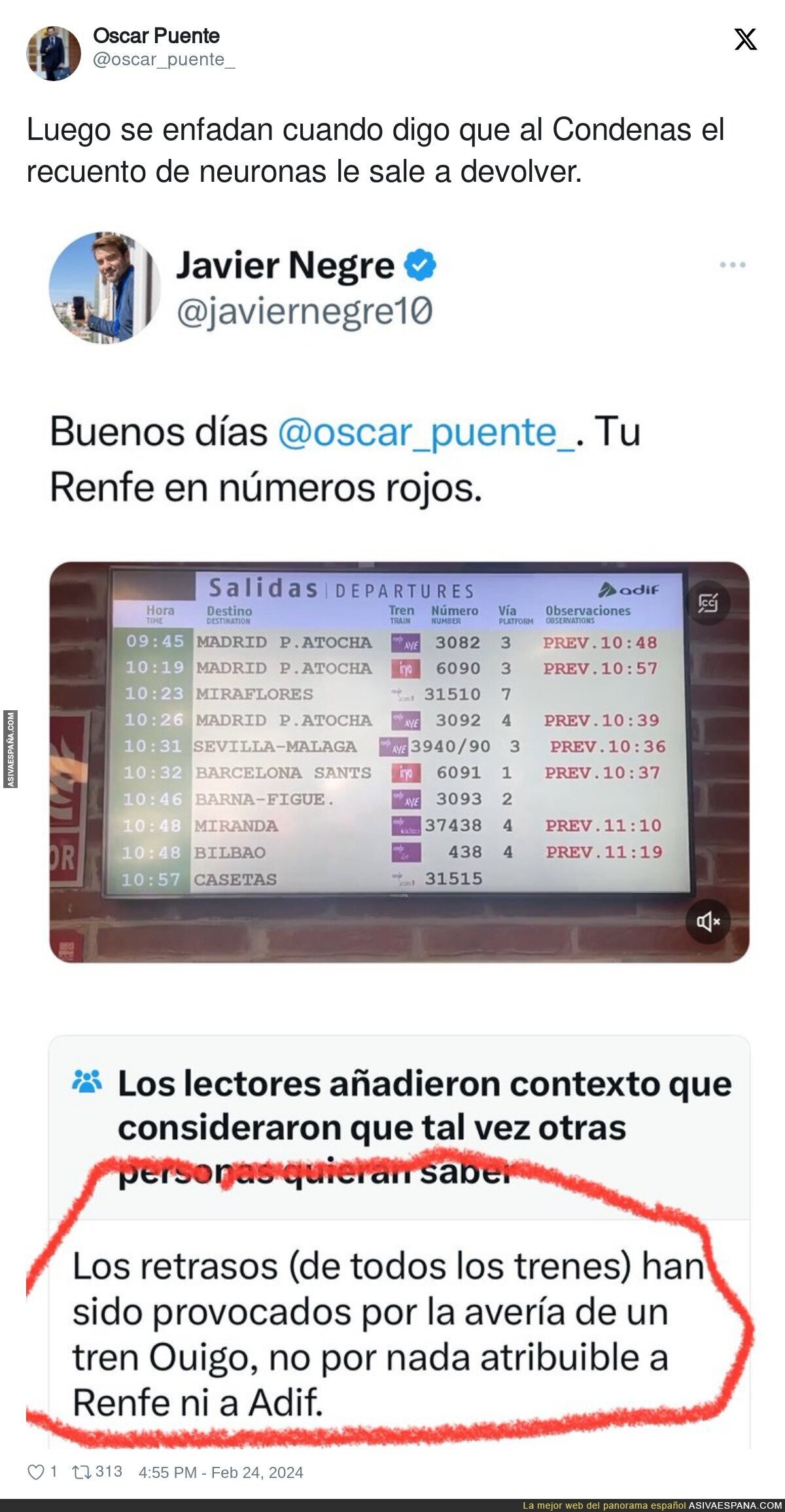 Javier Negre no puede parar de hacer el ridículo