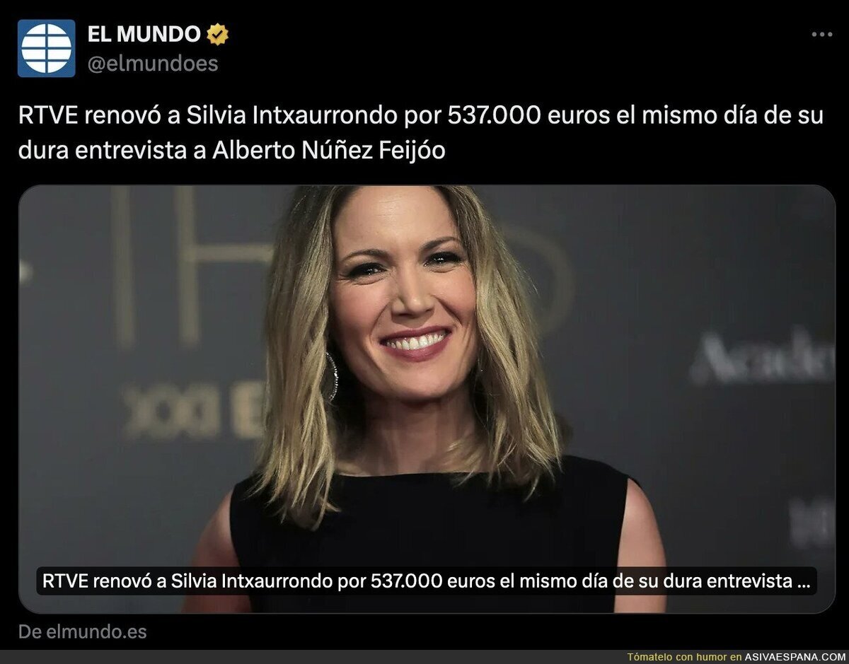 Silvia Intxaurrondo desmiente a El Mundo por esta noticia sobre su sueldo