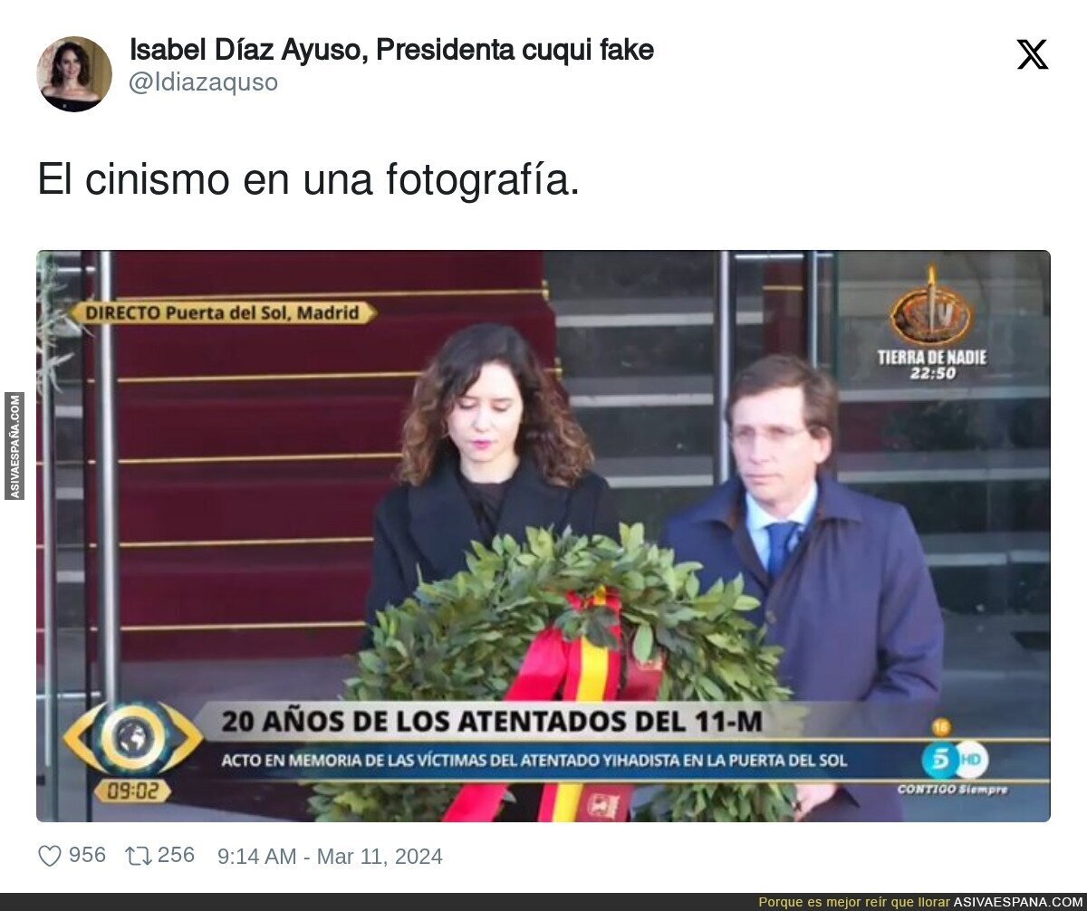 La cara tan dura de Ayuso y Almeida