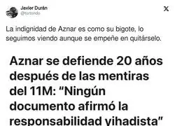Aznar no ha cambiado un pelo