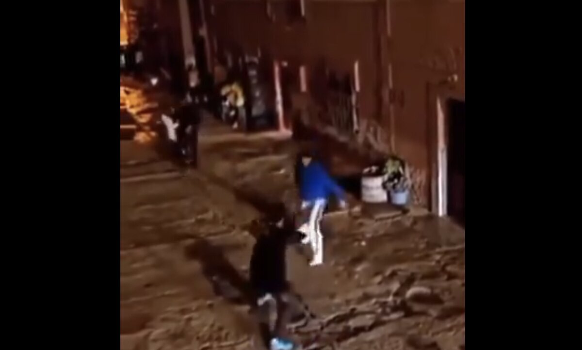 Gitano deja KO en el suelo de un golpe a un magrebí que tenía un machete
