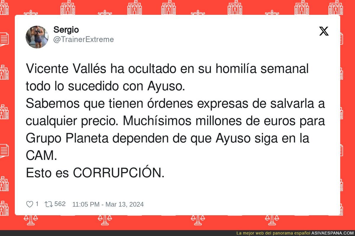 Vicente Vallés es cómplice de Ayuso