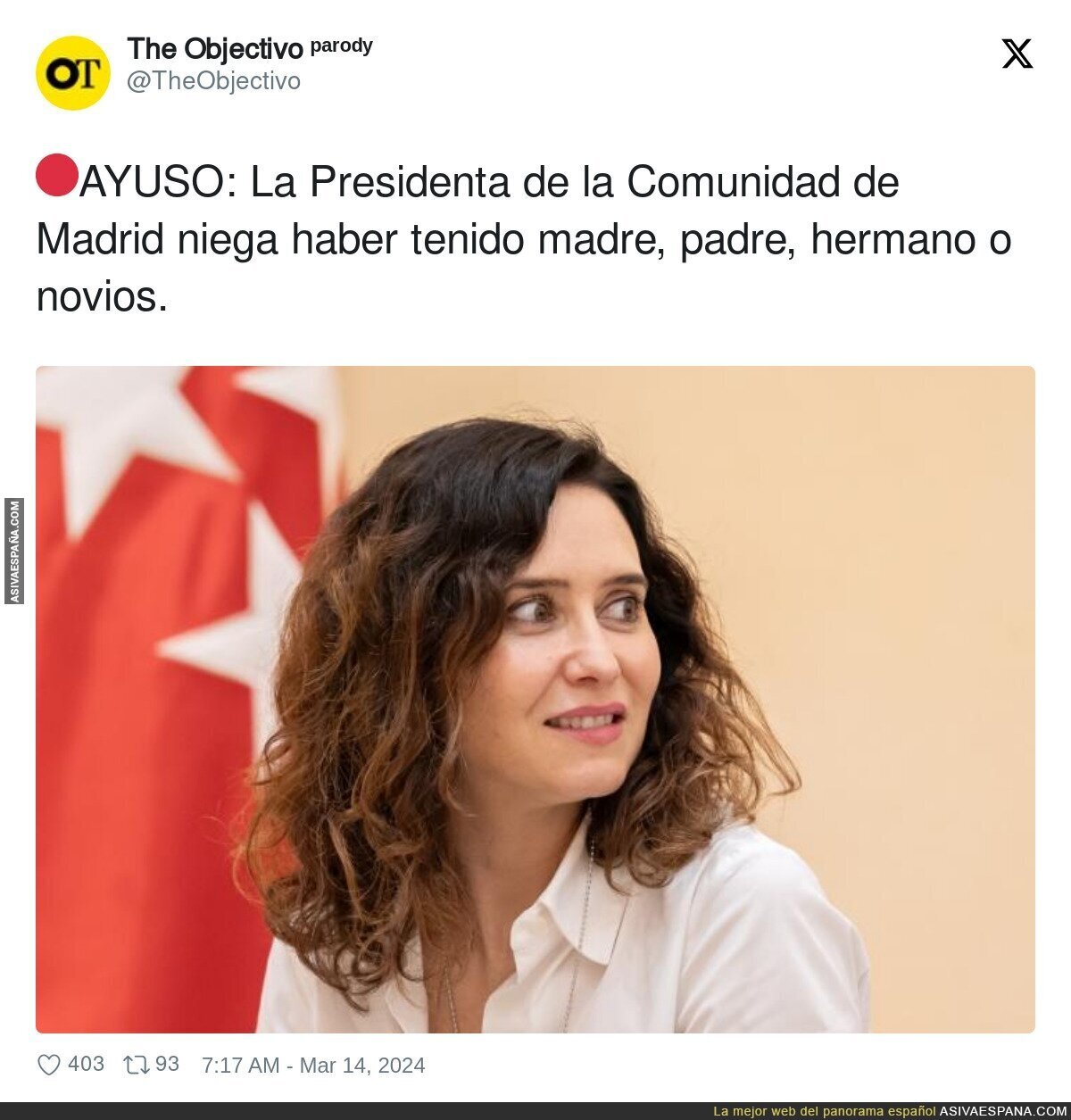 Ayuso lo niega todo