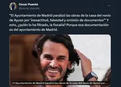 Oscar Puente, ministro de transportes y asuntos del Twitter